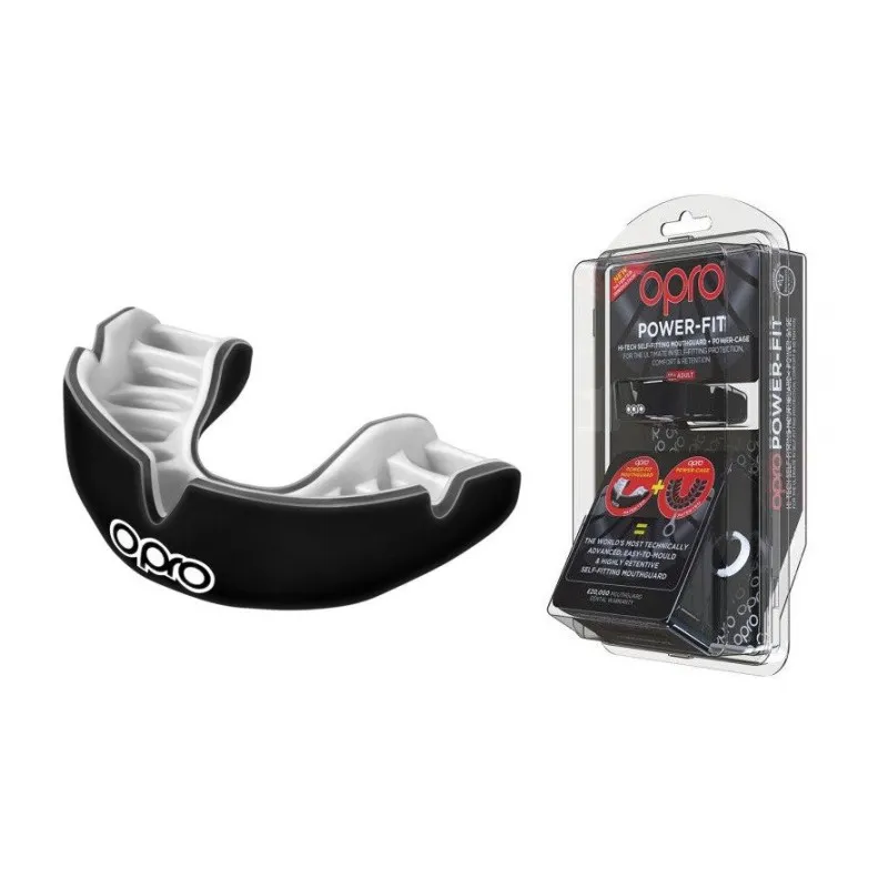 Капа OPRO Power-Fit Single Series Black/White фото товара