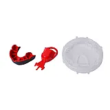 Капа OPRO Junior Silver Black/Red фото товару