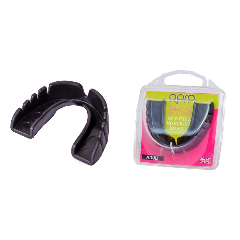 Капа OPRO Snap-Fit Jet Black фото товару