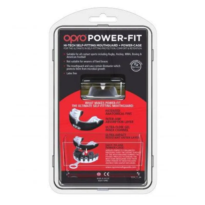 Капа OPRO Power-Fit Bling-Urban Series White/Gold фото товару