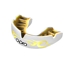 Капа OPRO Power-Fit Bling-Urban Series White/Gold