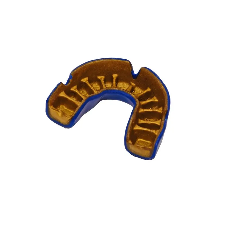 Капа OPRO Power-Fit Single Series Dark Blue/Gold фото товара