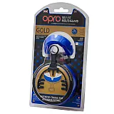 Капа OPRO Gold Series Blue/Pearl фото товару