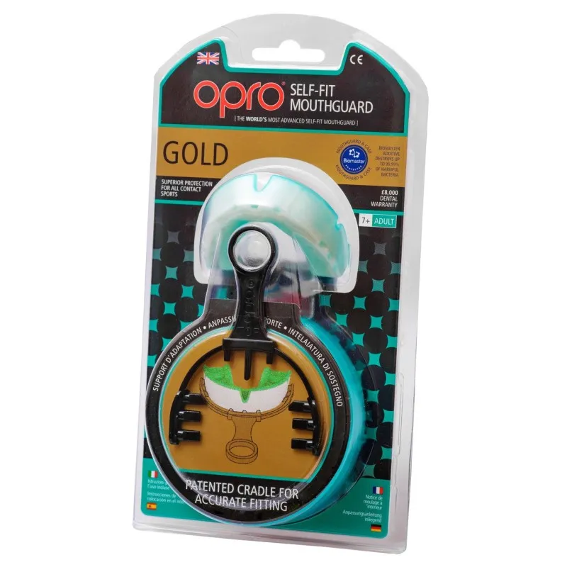 Капа OPRO Gold Series White/Pearl фото товару