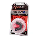 Капа OPRO Junior Silver Black/Red фото товару