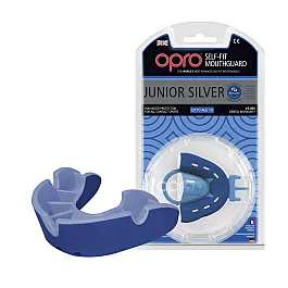 Капа OPRO Junior Silver Blue/Light Blue
