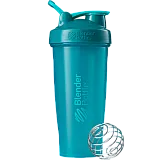Спортивный шейкер BlenderBottle Classic Loop 940ml Teal (ORIGINAL) фото товару