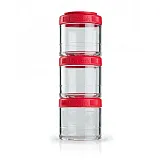 Контейнер спортивный BlenderBottle GoStak 3 Pak Red (ORIGINAL) фото товару
