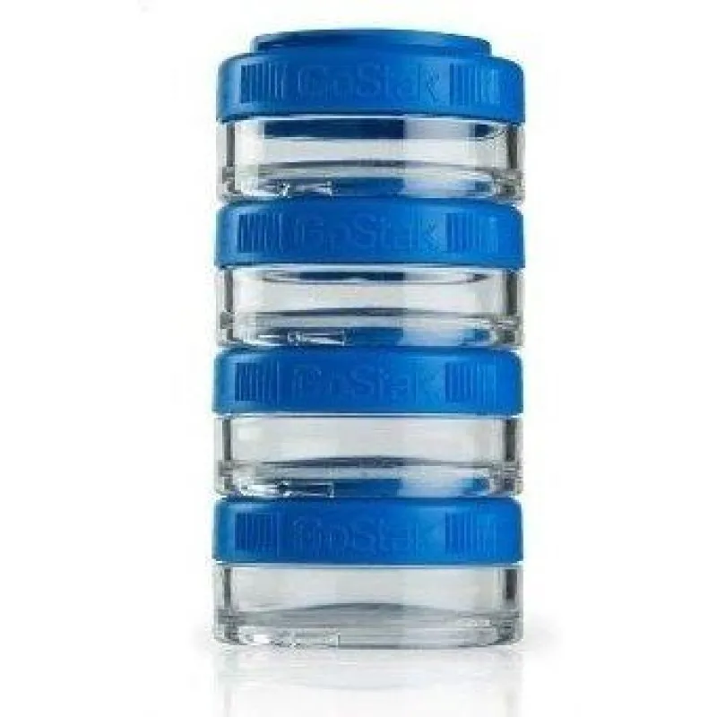 Контейнер спортивный BlenderBottle GoStak 4*40ml Blue (ORIGINAL) фото товару