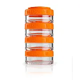 Контейнер спортивный BlenderBottle GoStak 4*40ml Orange (ORIGINAL) фото товару