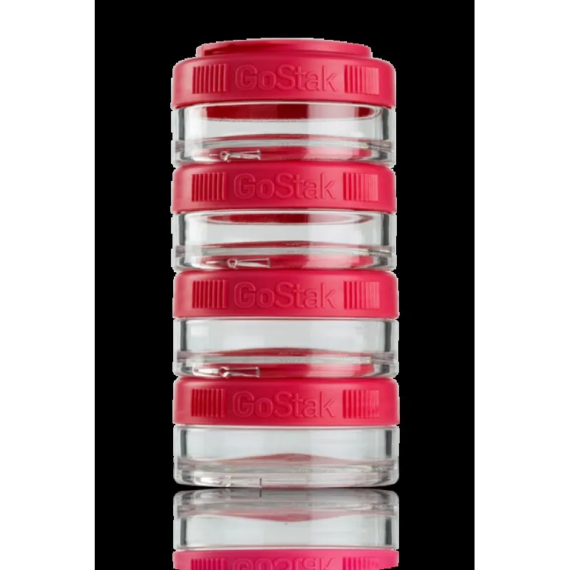 Контейнер спортивный BlenderBottle GoStak 4*40ml Red (ORIGINAL) фото товара