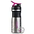 Спортивная бутылка-шейкер BlenderBottle SportMixer Stainless Steel Pink 820мл (из нержавеющей пищевой cтали)