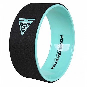 Йога колесо для фитнеса и аэробики Power System Yoga Wheel Pro PS-4085 Black/Green