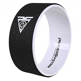 Йога колесо для фитнеса и аэробики Power System Yoga Wheel Pro PS-4085 Black/White