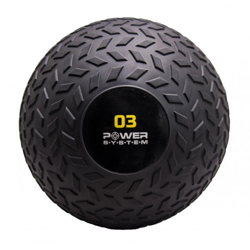 Мяч SlamBall для кросфита и фитнеса Power System PS-4114 3кг рифленый фото товару