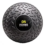 Мяч SlamBall для кросфита и фитнеса Power System PS-4115 5кг рифленый фото товара