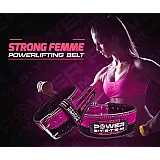 Пояс для пауэрлифтинга Power System PS-3850 Strong Femme Black/Pink S фото товару