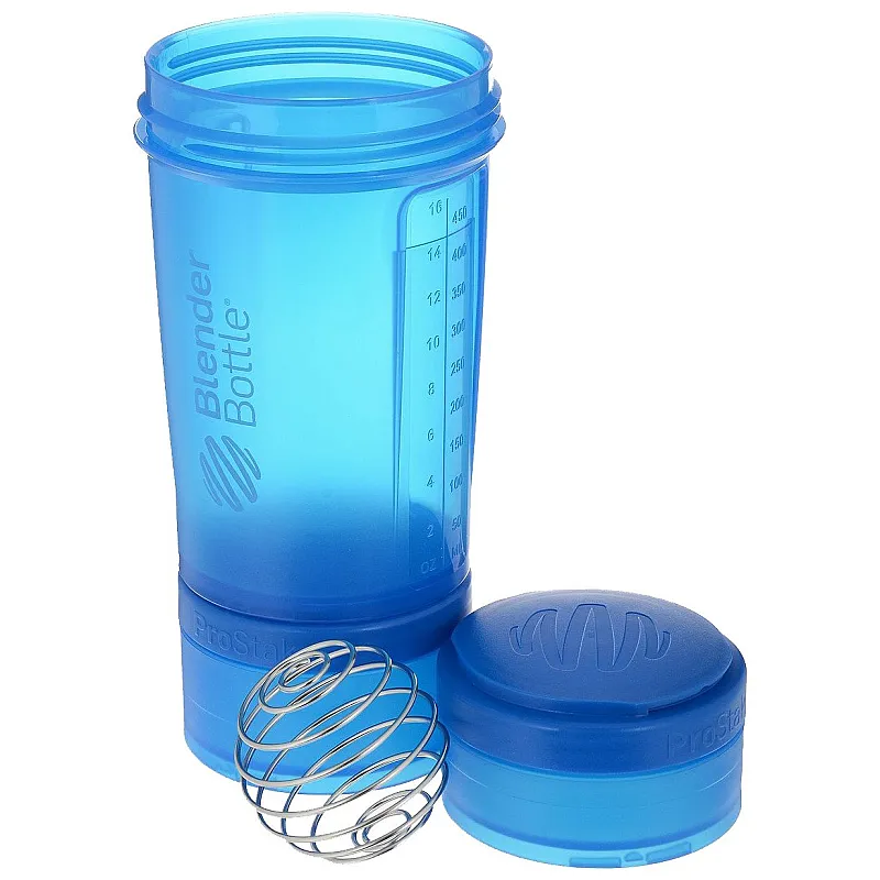 Шейкер спортивный BlenderBottle ProStak 650ml с 2-мя контейнерами Cyan (ORIGINAL) фото товара