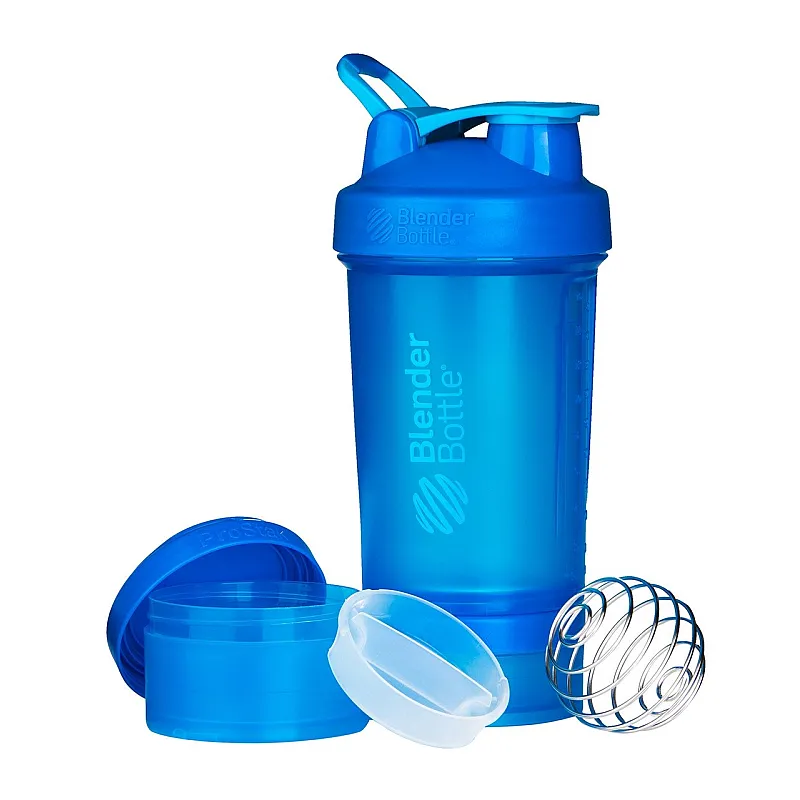 Шейкер спортивный BlenderBottle ProStak 650ml с 2-мя контейнерами Cyan (ORIGINAL) фото товара
