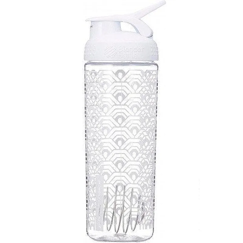 Спортивная бутылка-шейкер BlenderBottle SportMixer Signature Sleek WHITE CLAMSHELL 820мл (ORIGINAL) фото товара