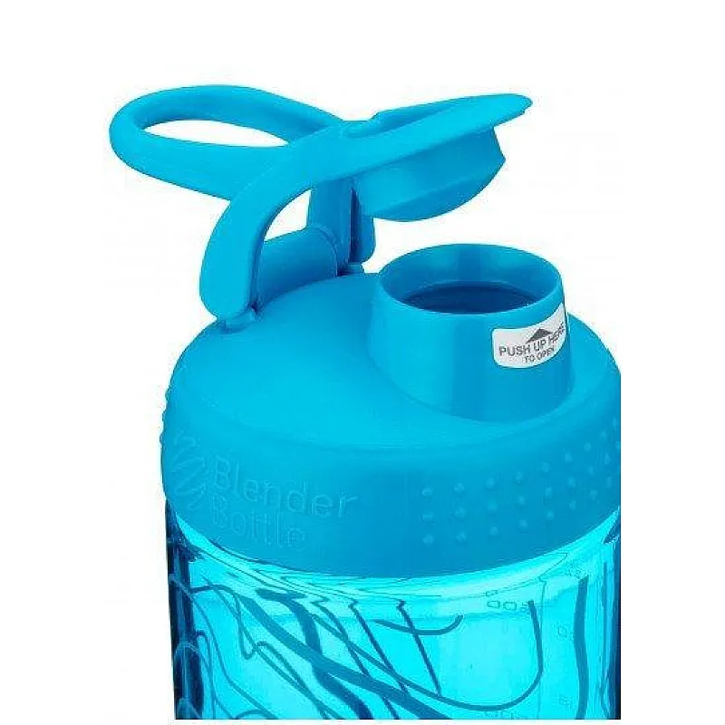 Спортивная бутылка-шейкер BlenderBottle SportMixer Signature Sleek AQUA TOPT FLOW 820мл (ORIGINAL) фото товара