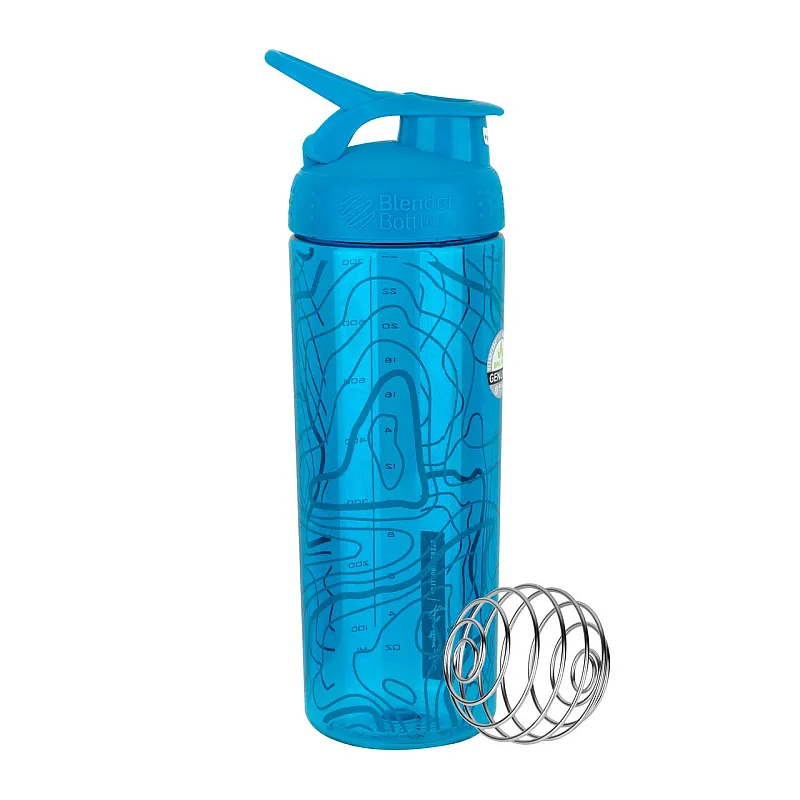 Спортивная бутылка-шейкер BlenderBottle SportMixer Signature Sleek AQUA TOPT FLOW 820мл (ORIGINAL) фото товара