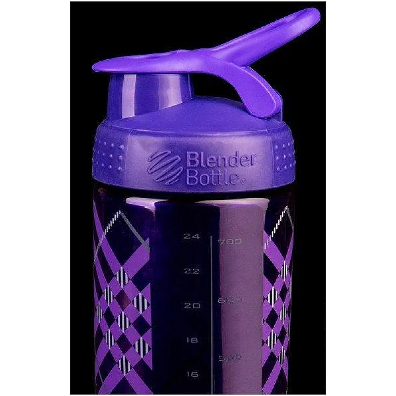 Спортивная бутылка-шейкер BlenderBottle SportMixer Signature Sleek PURPLE TRATAN PLAID 820мл (ORIGINAL) фото товара