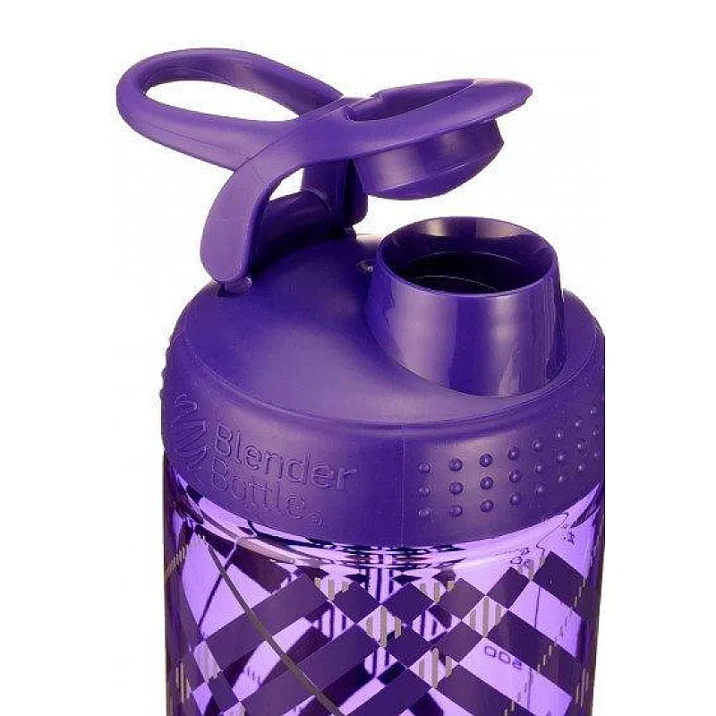 Спортивная бутылка-шейкер BlenderBottle SportMixer Signature Sleek PURPLE TRATAN PLAID 820мл (ORIGINAL) фото товара