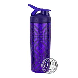 Спортивная бутылка-шейкер BlenderBottle SportMixer Signature Sleek PURPLE TRATAN PLAID 820мл (ORIGINAL) фото товара