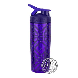 Спортивная бутылка-шейкер BlenderBottle SportMixer Signature Sleek PURPLE TRATAN PLAID 820мл (ORIGINAL)