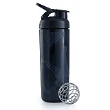 Спортивная бутылка-шейкер BlenderBottle SportMixer Signature Sleek BLACK SHATTERED SLATE 820мл (ORIGINAL) фото товара
