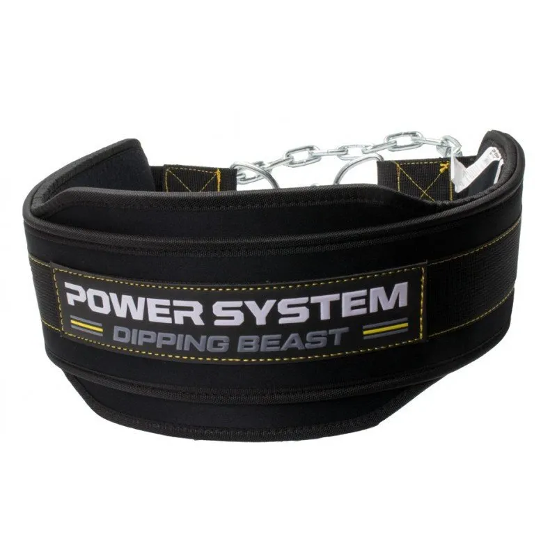 Пояс для отягощений Power System Dipping Beast PS-3860 Black/Yellow фото товару