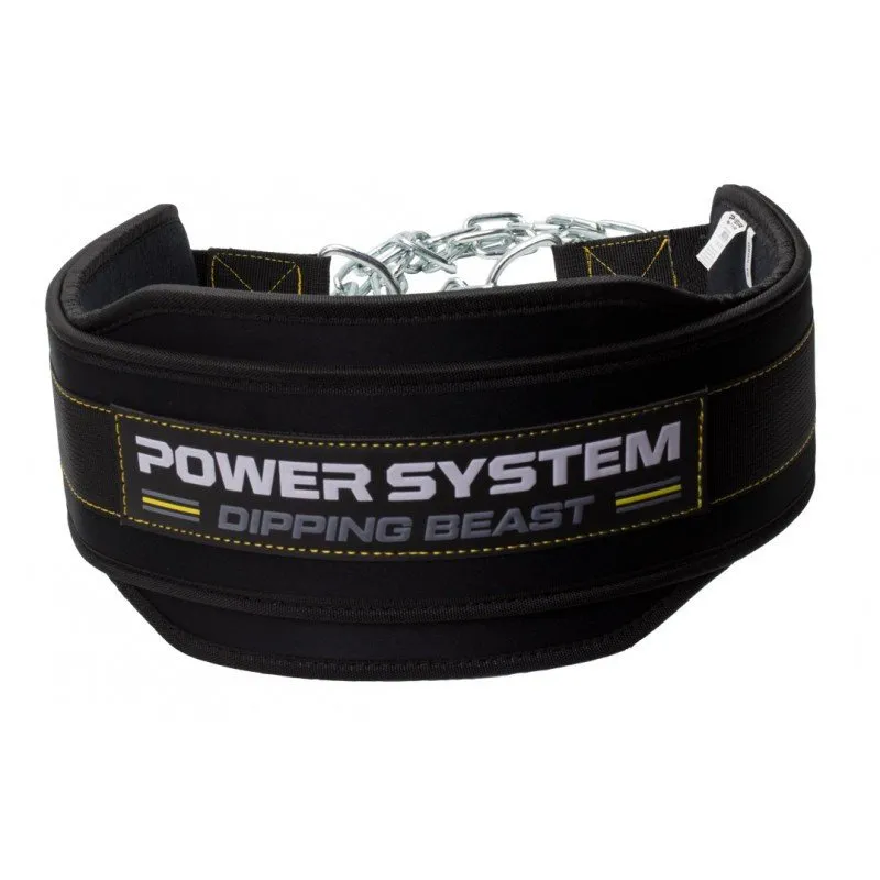 Пояс для отягощений Power System Dipping Beast PS-3860 Black/Yellow фото товару