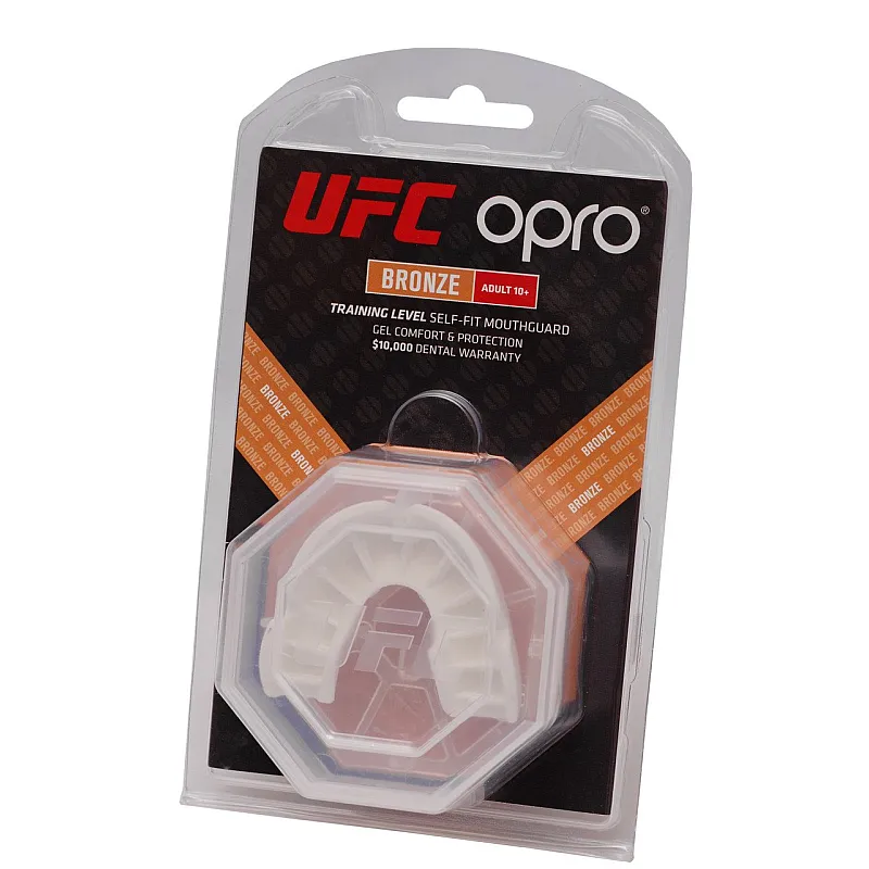Капа OPRO Bronze UFC Hologram White фото товару