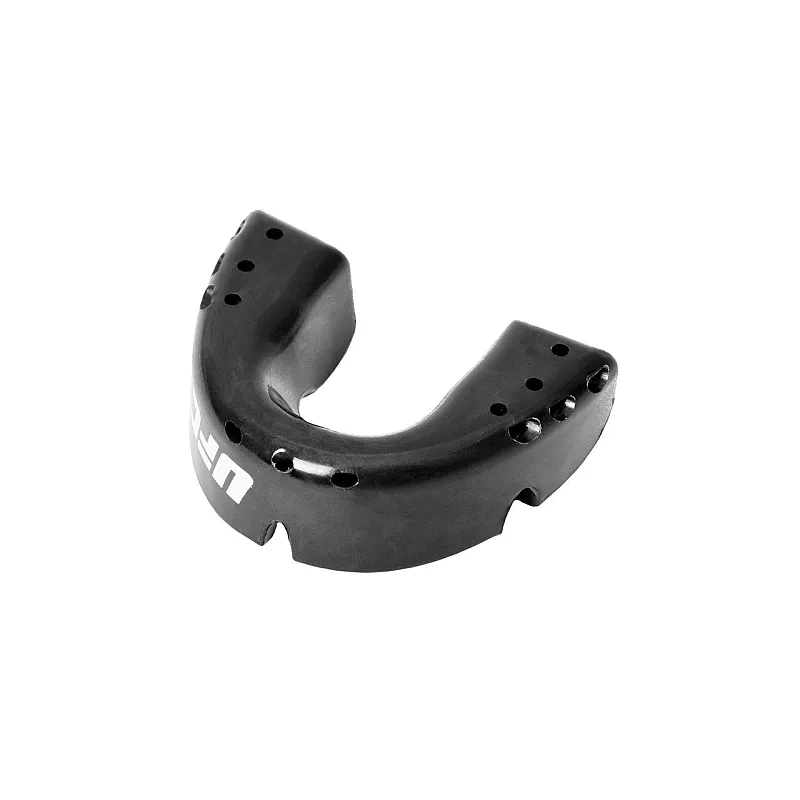 Капа OPRO Gold Braces UFC Hologram Black Metal/Silver фото товару