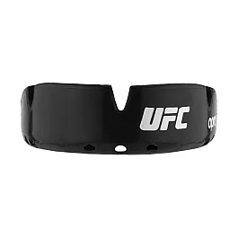 Капа OPRO Gold Braces UFC Hologram Black Metal/Silver