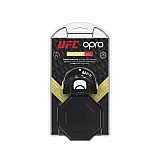 Капа OPRO Gold Braces UFC Hologram Black Metal/Silver фото товару
