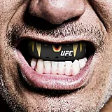Капа OPRO Platinum UFC Hologram Fangz-Black Metal/Red фото товару