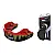 Капа OPRO Platinum UFC Hologram Fangz-Black Metal/Red
