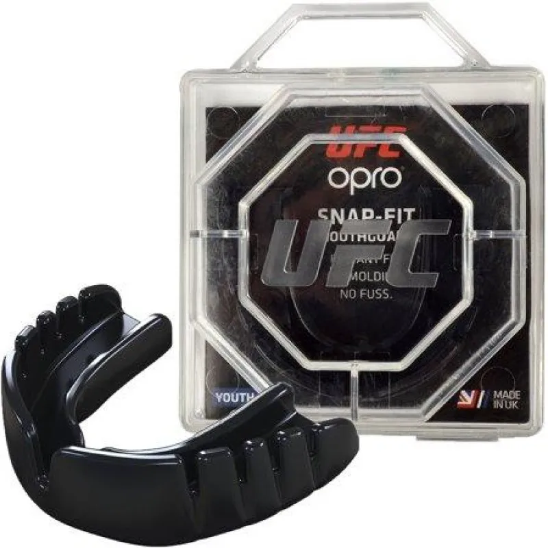 Капа OPRO Junior Snap-Fit UFC Hologram Black фото товару