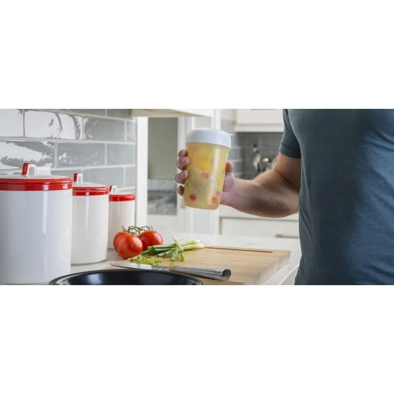 Универсальный блендер BlenderBottle Whiskware EggMixer 3-в-1 591 мл Белый (EggMixer) фото товару