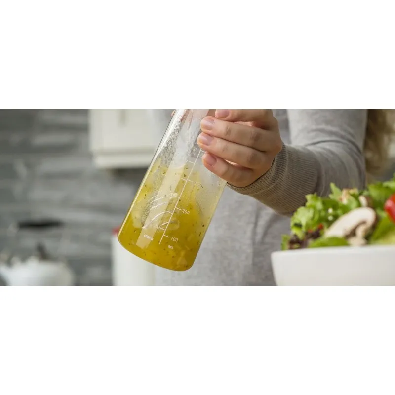 Универсальный блендер для приготовления заправки к салату BlenderBottle Whiskware Dressing Белый (Dressing) фото товару