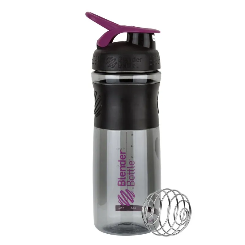 Спортивная бутылка-шейкер BlenderBottle SportMixer 820ml Black/Plum (ORIGINAL) фото товару