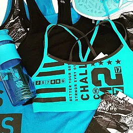 Спортивная бутылка-шейкер BlenderBottle SportMixer 820ml Cyan (ORIGINAL)