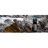 Спортивная бутылка-шейкер BlenderBottle SportMixer Stainless Steel Cyan 820мл (из нержавеющей пищевой cтали) фото товара