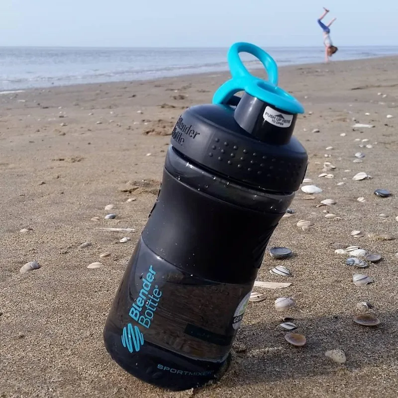 Спортивная бутылка-шейкер BlenderBottle SportMixer 590ml Black/Teal (ORIGINAL) фото товару