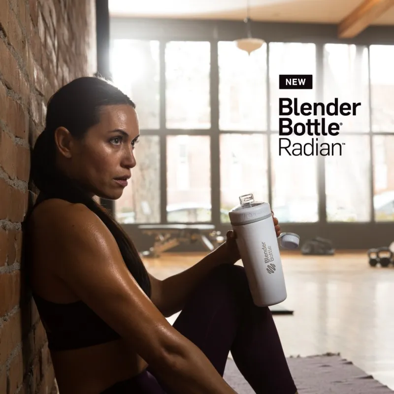 Спортивная бутылка-шейкер BlenderBottle  Radian THERMO EDELSTAHL 26OZ / 770ML White (ORIGINAL) фото товара
