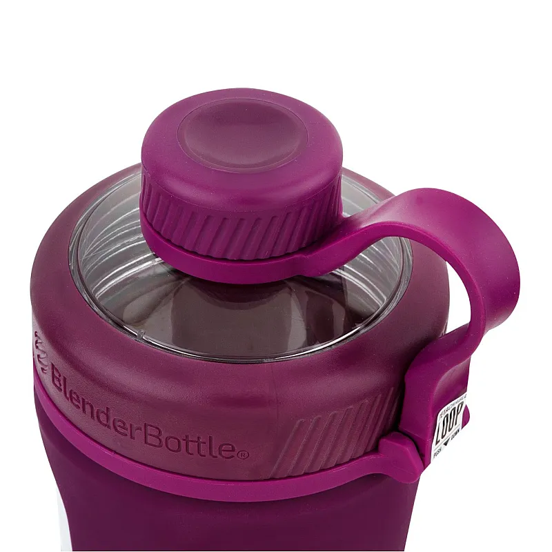 Спортивная бутылка-шейкер BlenderBottle Radian Glass Purple (скло )820мл (ORIGINAL) фото товару