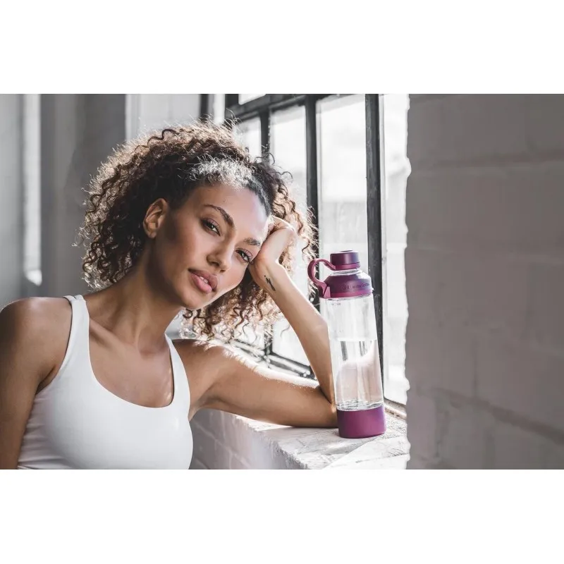 Спортивная бутылка-шейкер BlenderBottle Mantra Glass Plum (СКЛО) 600мл (ORIGINAL) фото товару