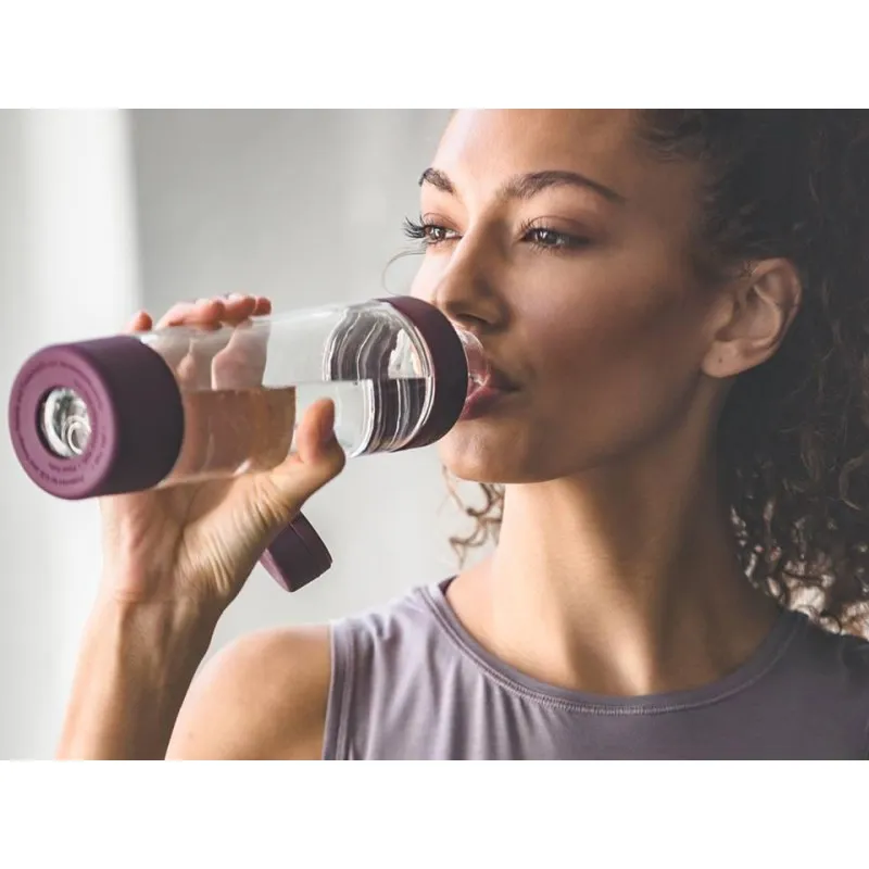 Спортивная бутылка-шейкер BlenderBottle Mantra Glass Plum (СКЛО) 600мл (ORIGINAL) фото товару